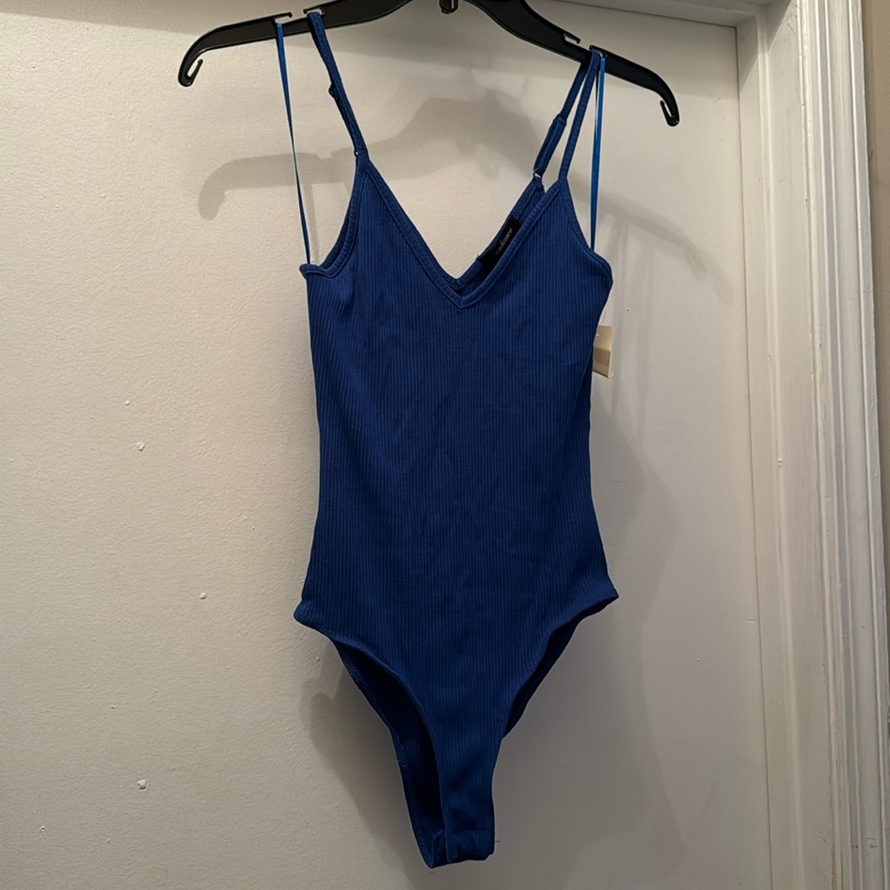 NWT blue tank top bodysuit. Small